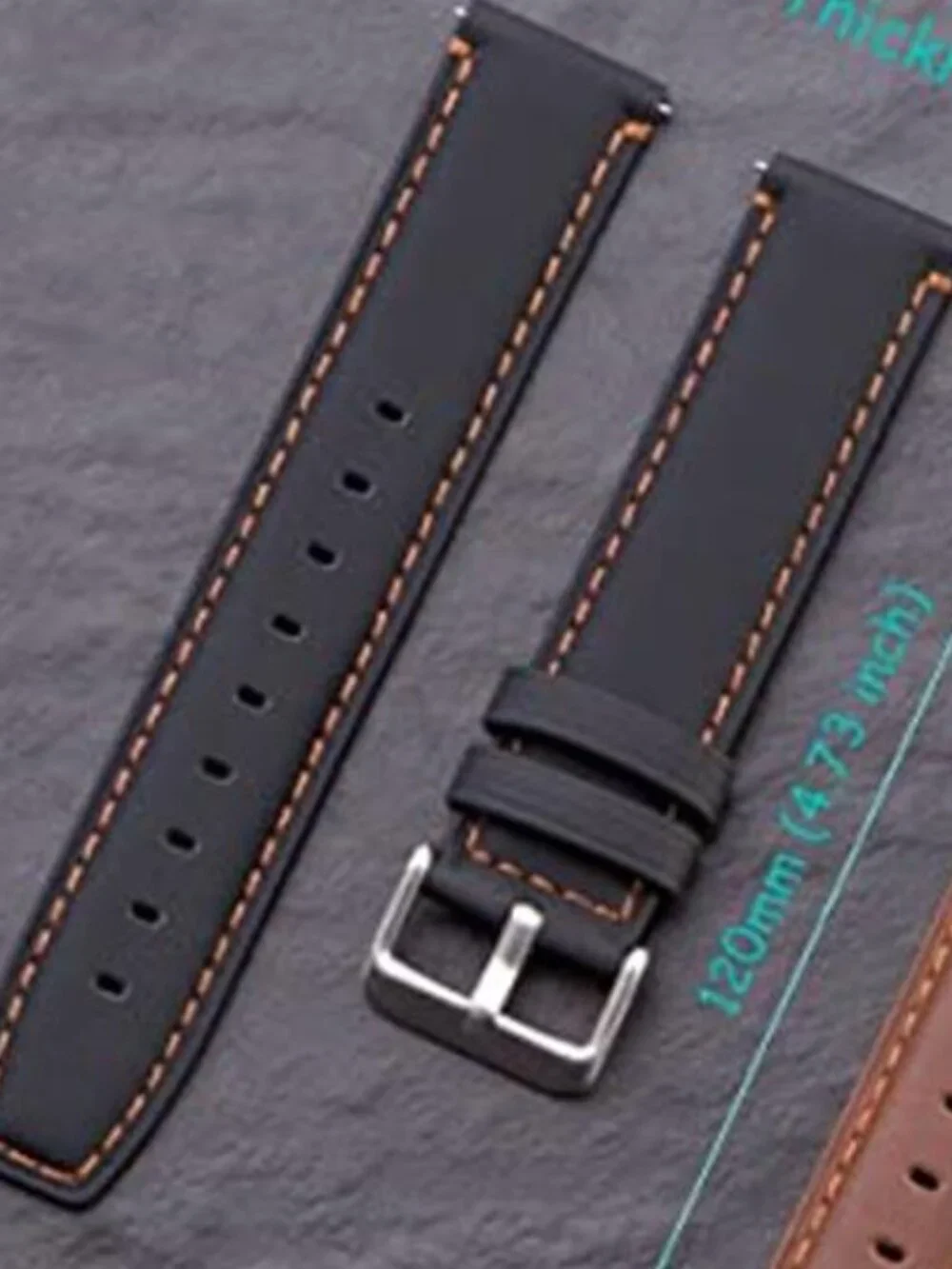 NEW 2 Pack Samsung Galaxy Leather Apple Watch Bands